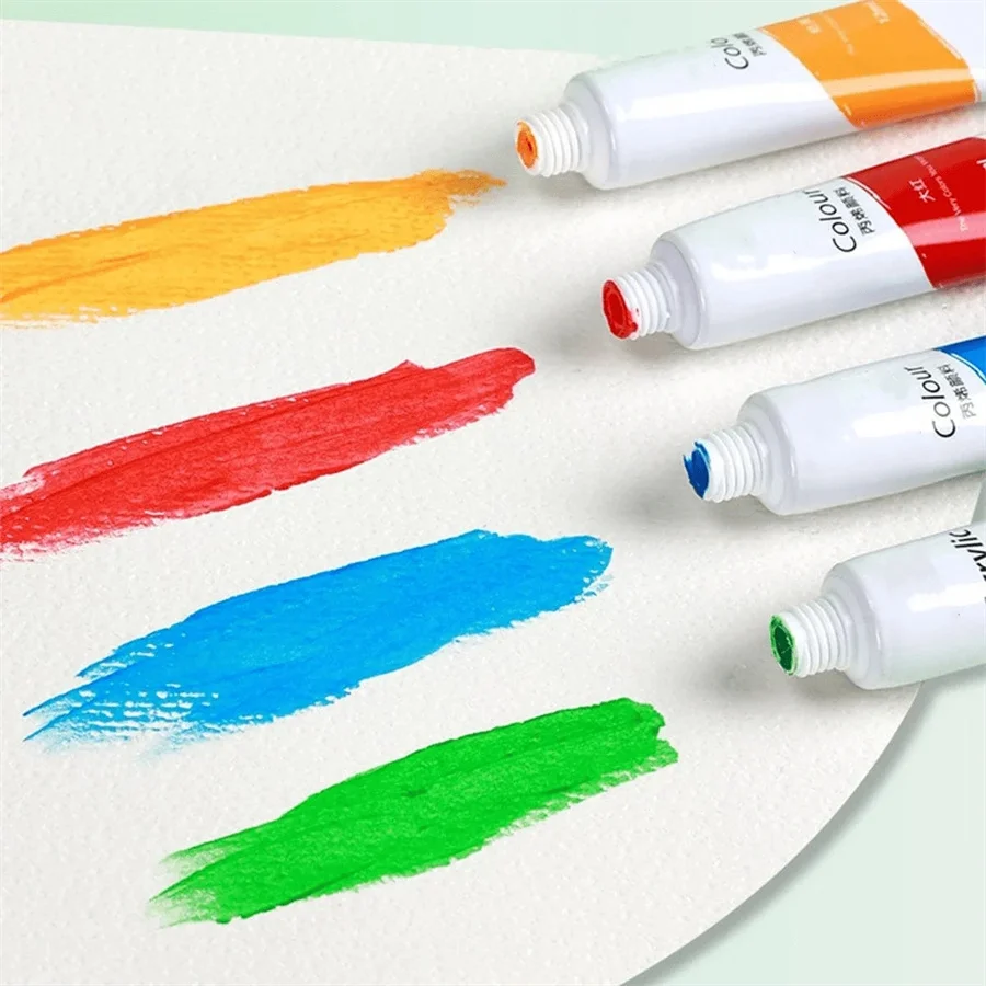 Aquarell-Malset, 12 Farben/18 Farben/24 Farben/36 Farben, 12 ml/0,406 Unzen Tubenverpackung, Geeignet für intensive Farben – Detail 3