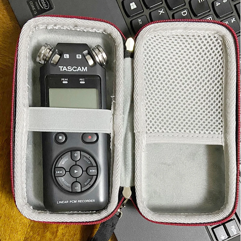 EVA Portable Storage Bag Shockproof Protective Pouch Anti-Drop with Mesh Pocket for TASCAM DR-05/DR-07 Portable Digital Recorder view 2
