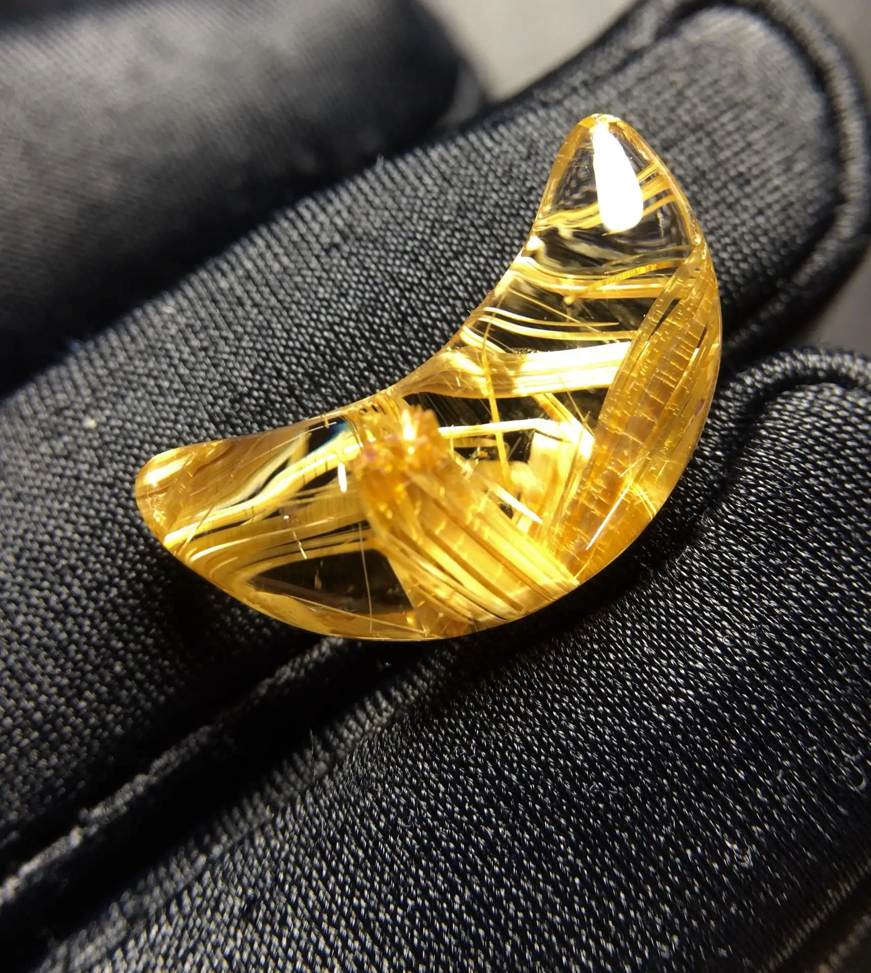 

Подвеска из натурального золота с рутилированным кварцем, ювелирные изделия из рутилированного кварца 20,6*9*8 мм, лунный цветок, любовь для женщин, Бразилия AAAAAAA