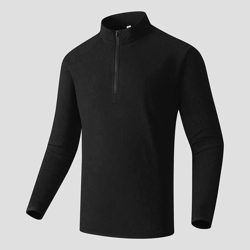 Autumn High Quality Men's Running Fitness Shirts Outdoor Sportswear Fashion Business Casual Breathable Long Sleeved T-Shirt Tops