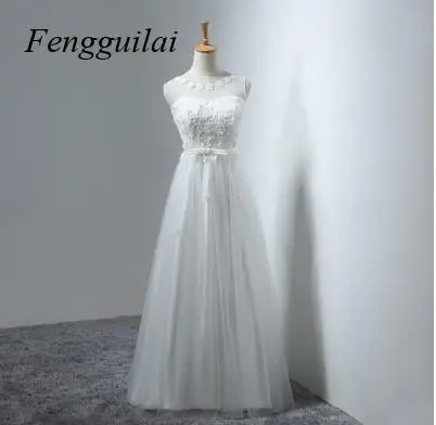 

Женское длинное вечернее платье без рукавов с кружевными аппликациями из тюля для свадебной вечеринки