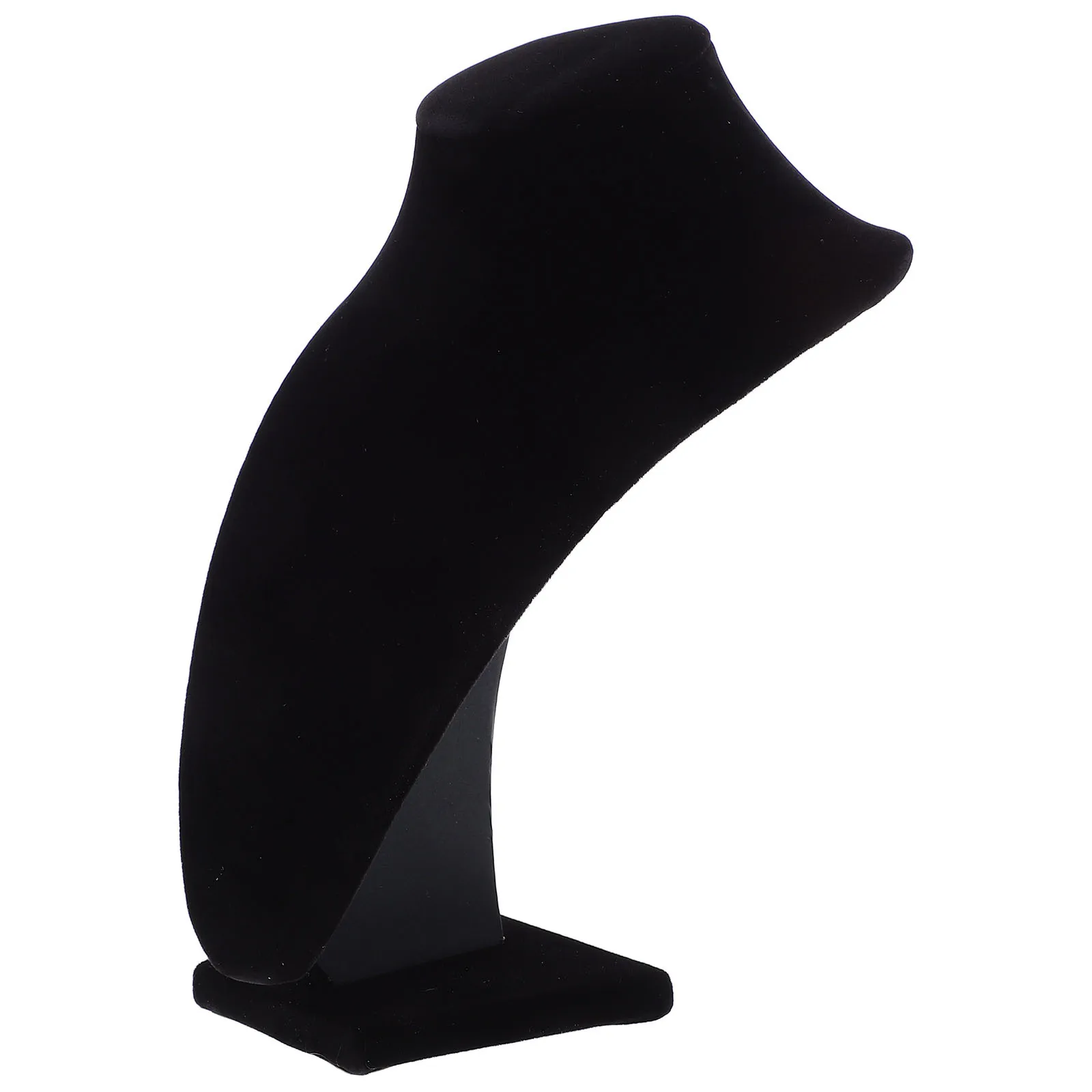 

Neck Necklace Stand Black V-Shaped Jewelry Display Bust For Pendant Choker Chain Necklace Selling Rack For Retail Tabletop