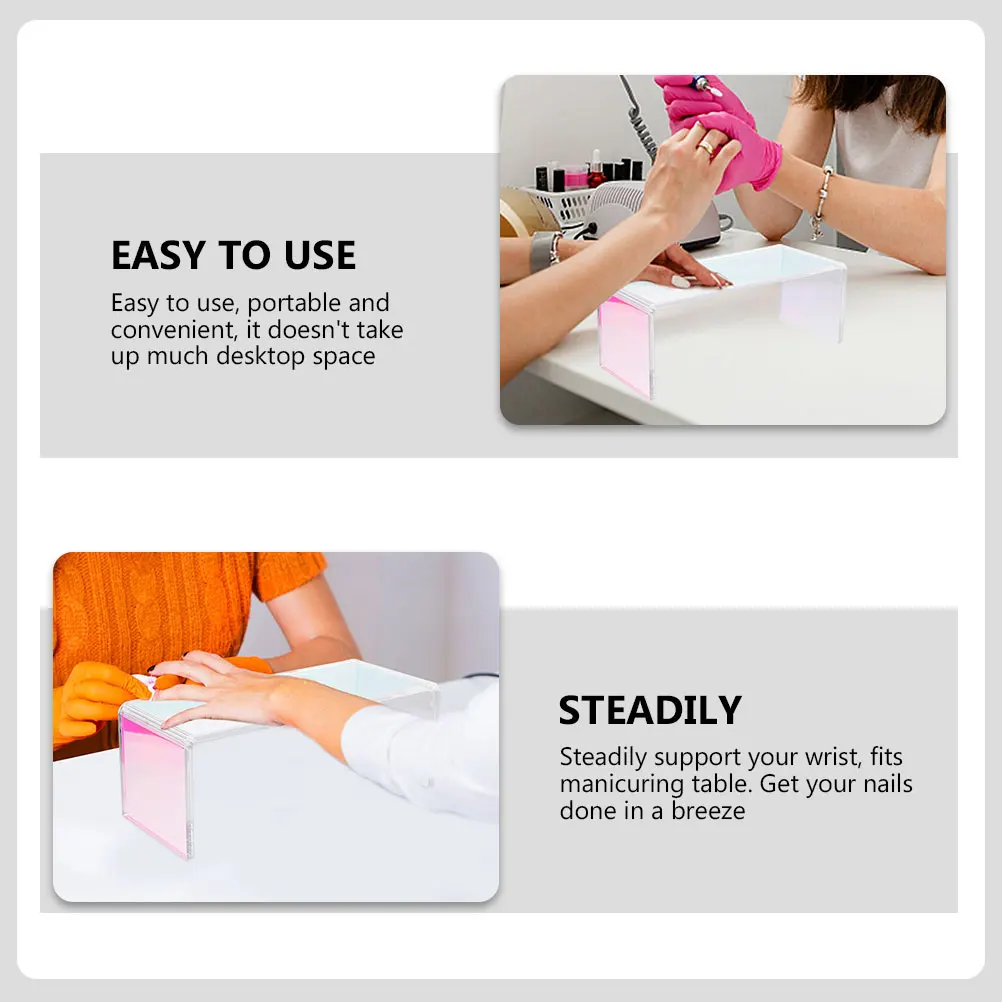 

Acrylic Hand Pillow for Nail Manicure Thickened Cushion Tools Portable Rest Stand Nail Hand Rests Manicure Accessories