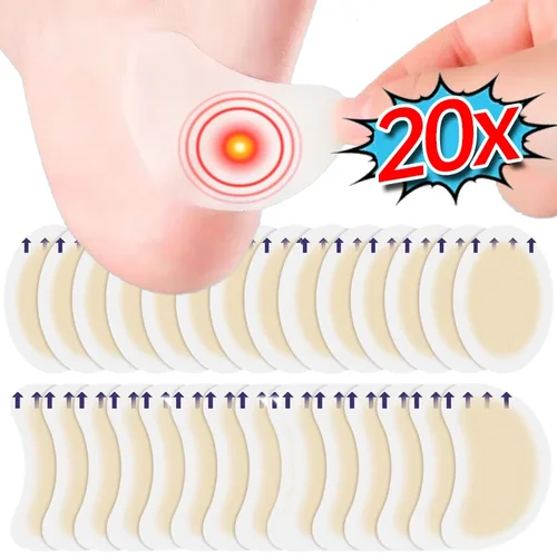 Imagen 1 del producto Parche hidrocoloide para pies, vendaje de yeso para blíster, alivio del dolor en los dedos del pie, Protector de juanete de callos, pegatinas adhesivas para zapatos de tacón alto