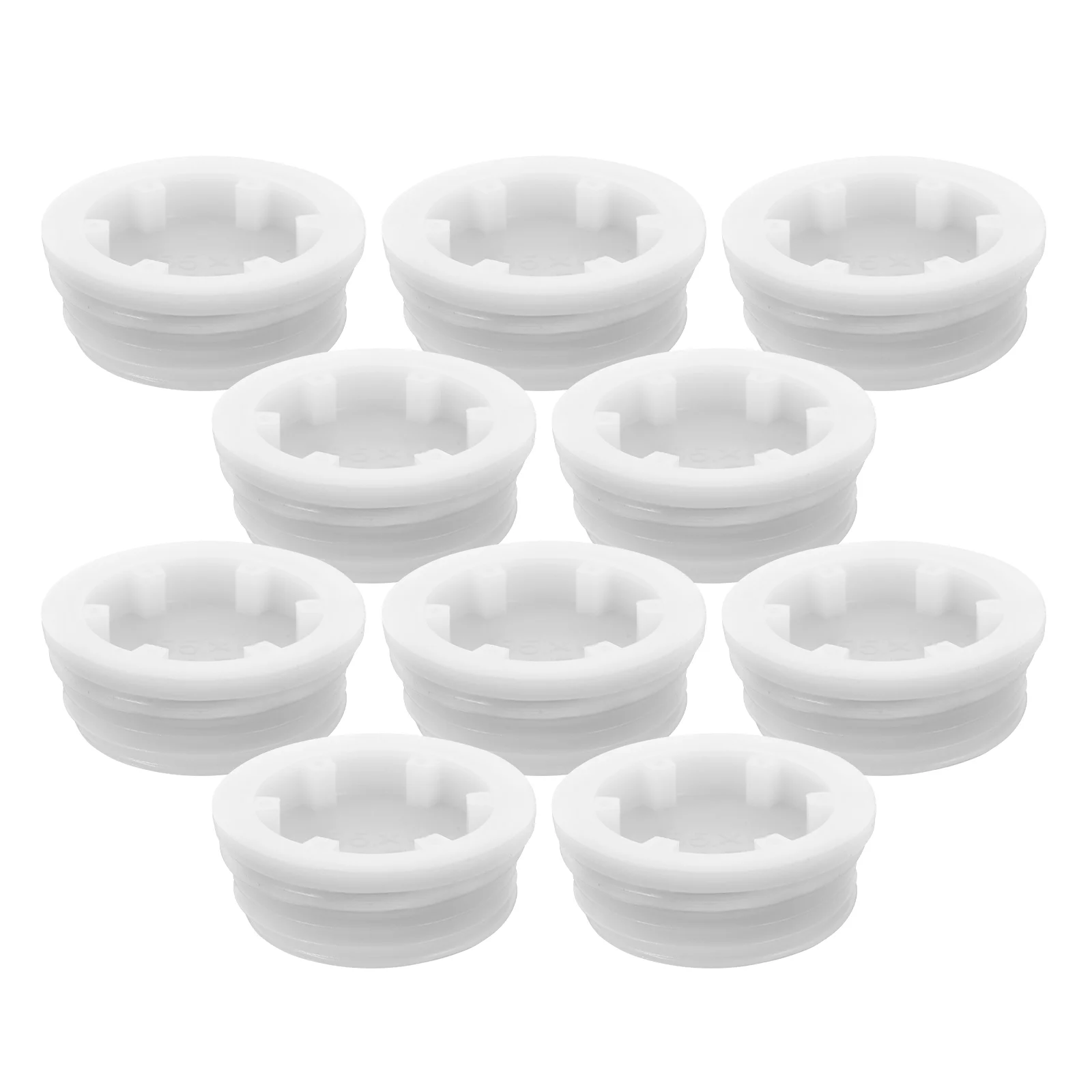 10 Pcs Chemical Barrel Cover Water Bucket Seal Caps White Plastic Gallon Sealing Lid