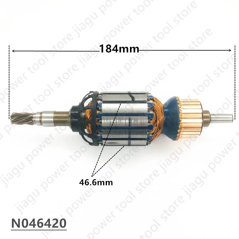 ARMATURE Rotor 220-230V N046420 Replace For Dewalt D25501K D25601K D25602K D25603K D25831K D25820K D25553