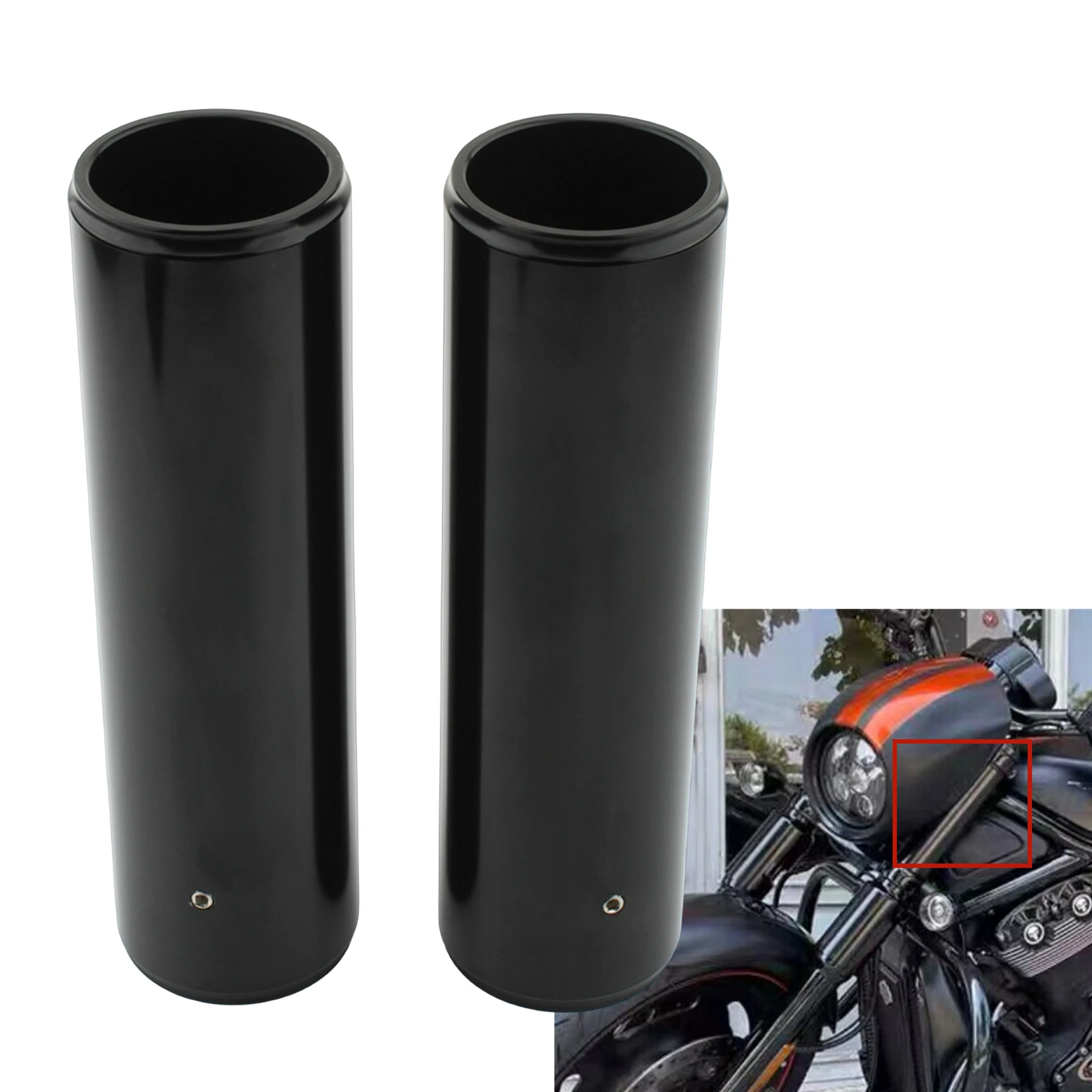 

For Harley-Davidson 2007-2011 V-ROD, NIGHT ROD, NIGHT ROD SPECIAL Motorcycle Upper Fork Tubes Covers