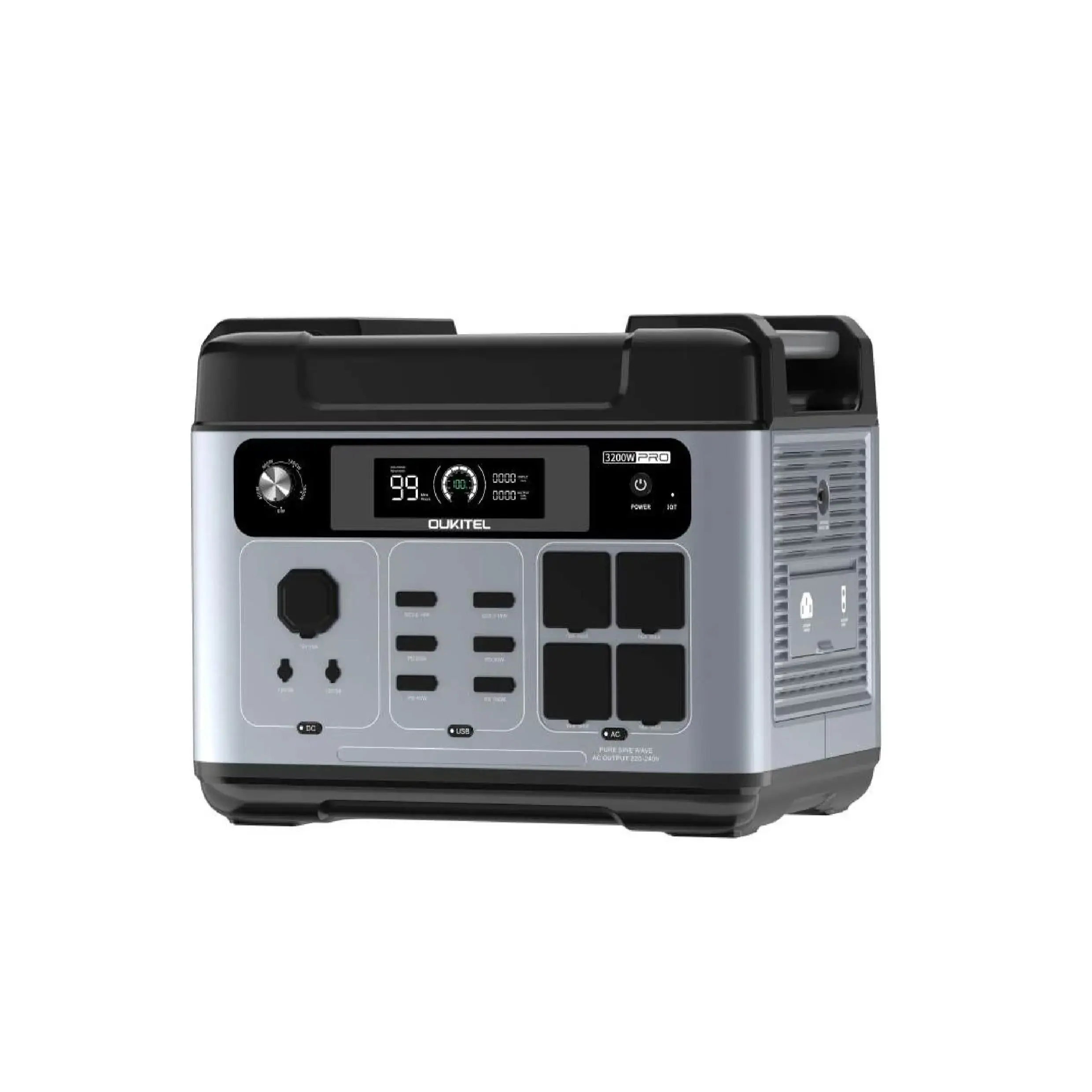 OUKITEL P2001E Pro Tragbare Powerstation 3200W Ausgangsleistung 2048Wh Kapazität LiFePO4 Familien-Outdoor-Camping Notstromversorgung