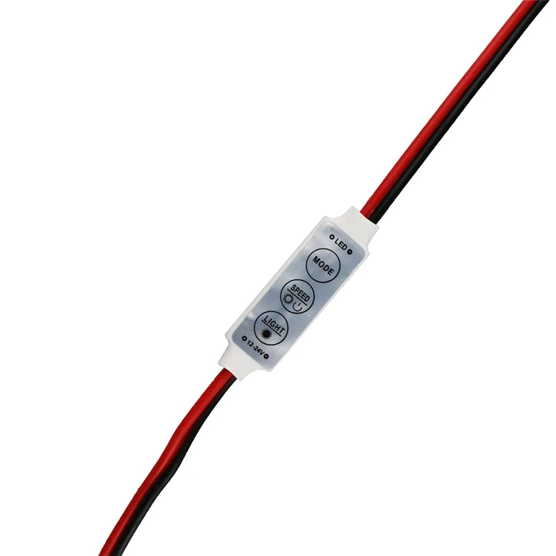 Dimmer LED Strip RGB Controller DC 12V 24V Mini Dimmer LED Single Color Controller for 5050 3528 5730 LED Strip Light