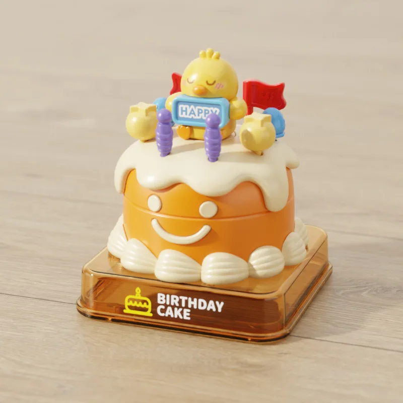 Novelty Cartoon Rabbit Bouncing Cake Toys Children Funny Creative Prank Birthday Cake Simulation Play House Toys Holiday Gift