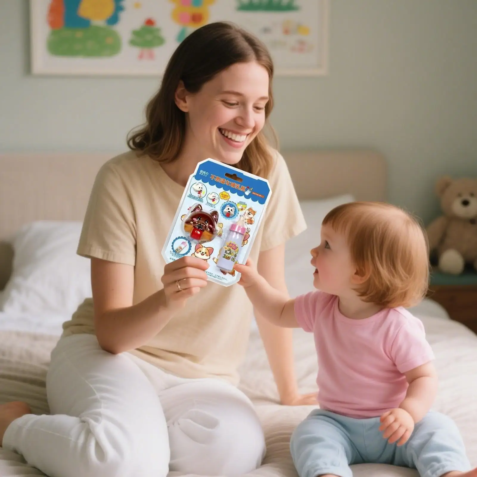 Jouet de jeu de simulation pour enfants, biberons de lait et Kit de jouets pour chiens parlants, ensembles de vêtements et d'accessoires pour garçons et filles