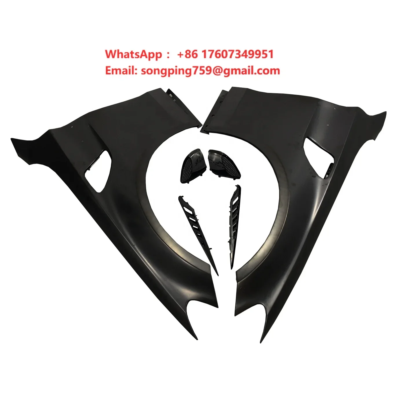 Z-ART GTR Front Fender for Mercedes Benz C Class W205 AMG GTR Looks Front Fender for C Class 2015-2021 Retrofit Body Kit