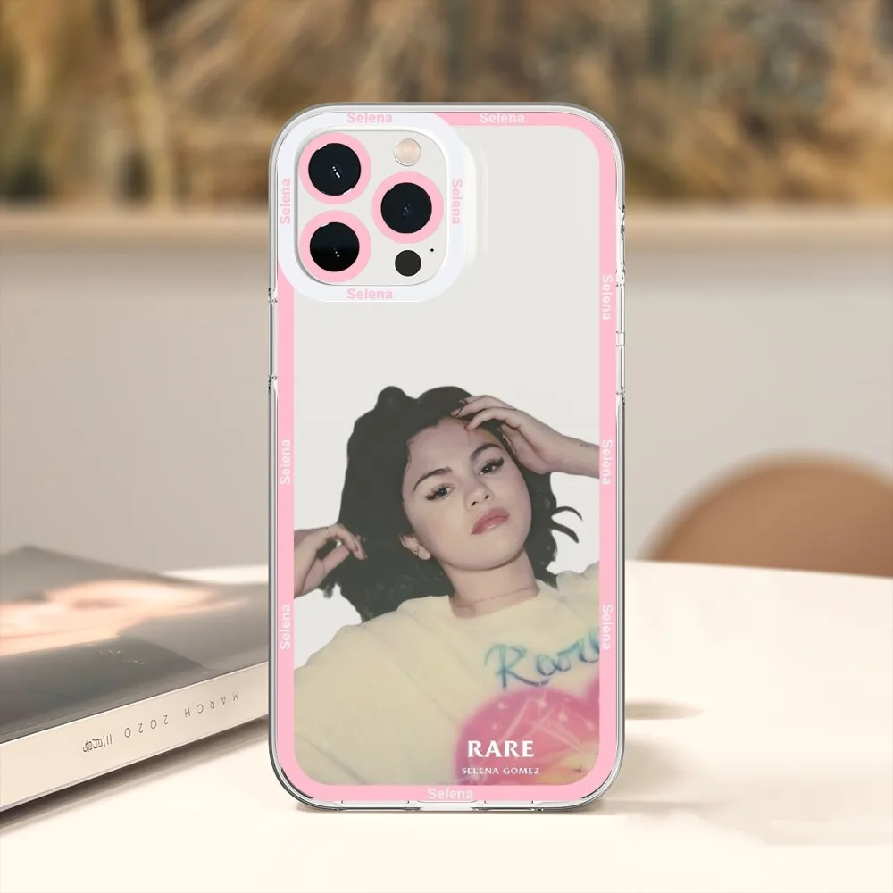 Selena Gomez Singer Phone Case For iPhone 11 12 Mini 13 14 15 Pro Max Transparent Shell