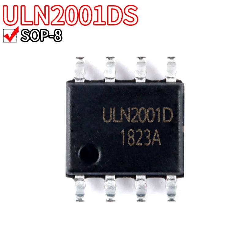 20PCS ULN2001 ULN2001D ULN2001DS chip SOP8 three-channel relay drive IC chip