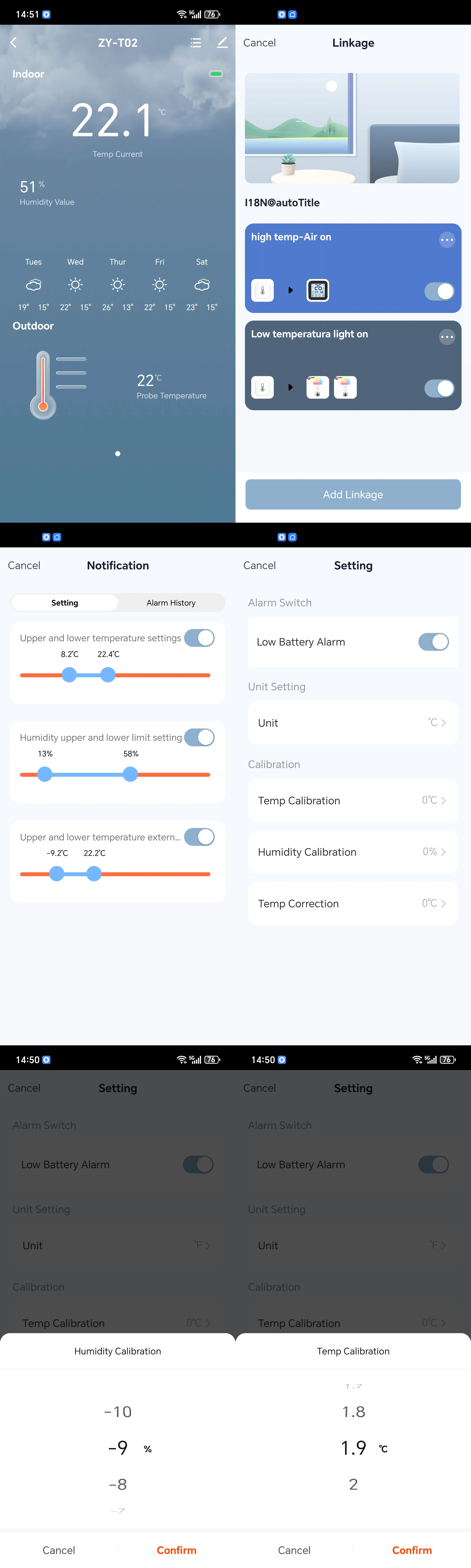 Tuya Zigbee WiFi Temperatur- und Feuchtigkeitssensor mit externer Sonde, Smart Home kompatibel mit Smart Life, Google Home, Alexa – Detail 10