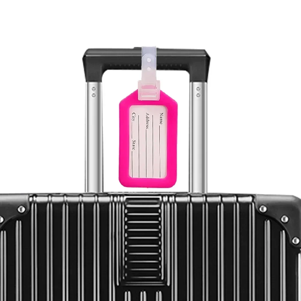 1–30 Stück Farben Gepäckanhänger Tour Group Tasche Koffer Namensschild Anhänger Benutzerdefinierte Buchstaben Flugzeug Boarding Etiketten Reisezubehör – Detail 5
