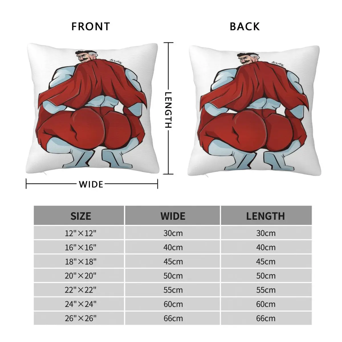 Invincible Omni-Man Square Pillowcase Polyester Linen Velvet Printed Zip Decor Pillow Case Home Cushion Cover 18