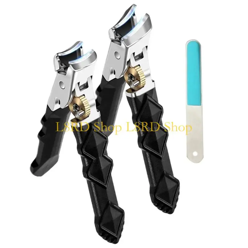 L8RD Oversized Clippers For Thick Splash Guard Design Ergonomic Grip Steel Blade Included Travel Friendly Case view 5