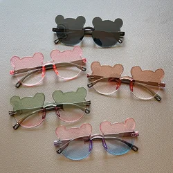 2024 New Children Cute Bear Shape Colors UV400 Sunglasses Baby Girls Lovely Outdoor Sun Protection Sunglasses Kid Sun Glasses