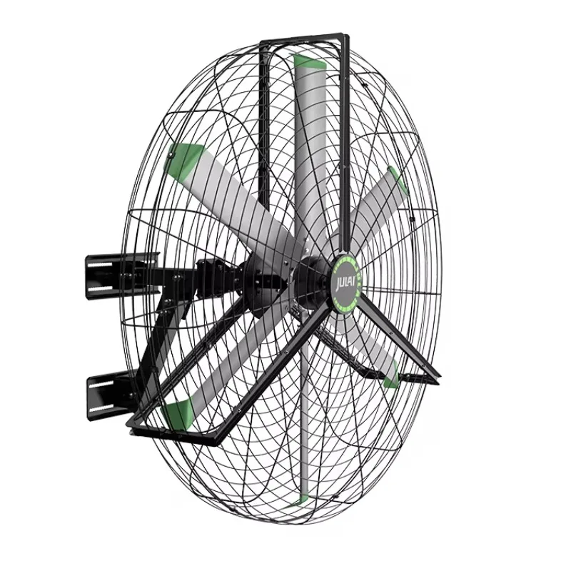JULAI Hot Sale 6.6ft Hvls Industrial Wall Fan Large Oscillating Fan For Workshop Gym Warehouse
