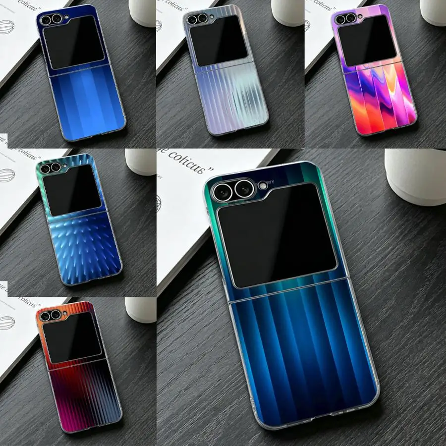Burgundy Dark Gradient Transparent Soft Phone Cover Case for Samsung Galaxy Z Flip 7 ZFlip3 ZFlip7 FE ZFlip6 ZFlip4 ZFlip5 Z