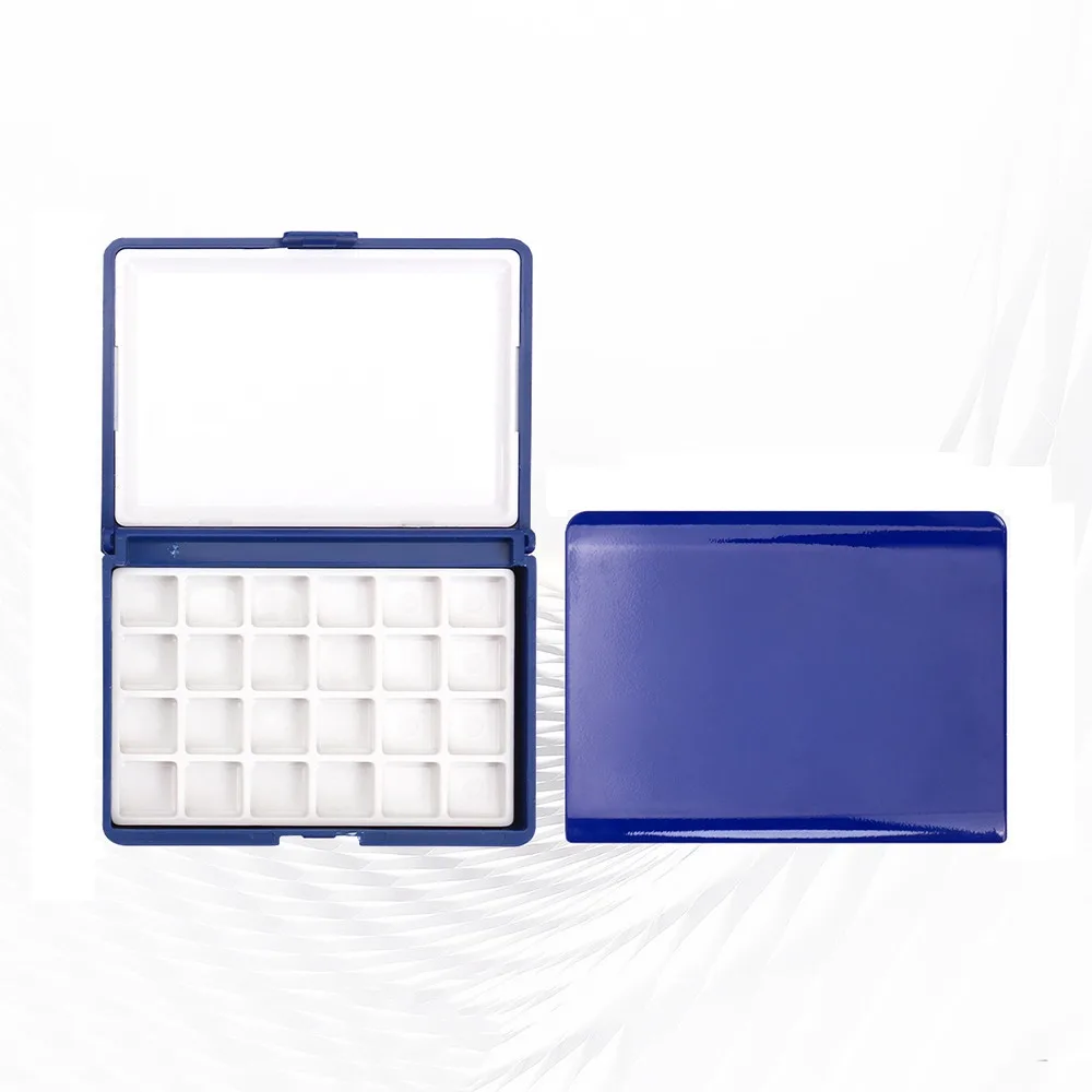 

12/24 Grid Mini Watercolor Box Empty Portable Painting Pigment Box 1ml Artist Travel Sketching Palette Beginner Storage