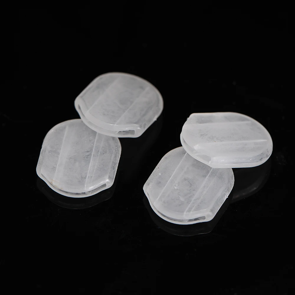 50pcs/Lot Clear Earring Pads Soft Silicone Anti-Pain Cushions Transparent Backs Comfortable For Ear Clip Jewelry DIY Accessories