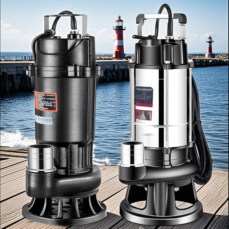 

220V Stainless Steel Submersible Pump/agricultural Pumping Garden Tools Drainage Irrigation Underwater Sewage Self-priming Pump