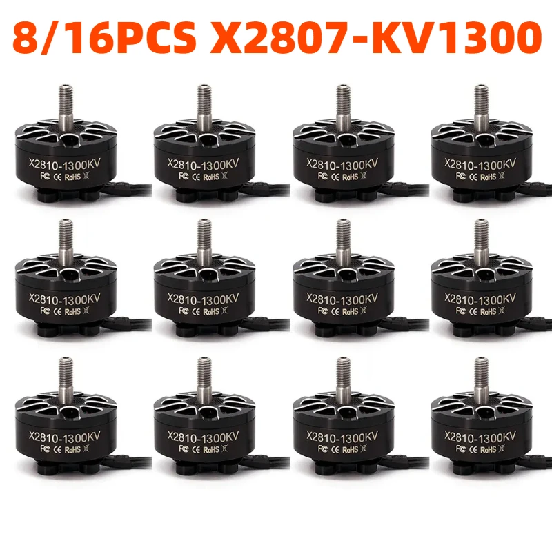 

8/16PCS X2810 2810 2807 1300KV Brushless Motor RC Plane Quadcopter Racing FPV Multi-rotors Long Range 7inch Drone Motors Parts