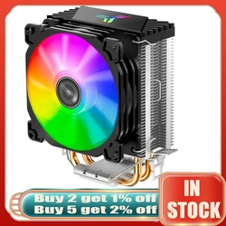 Jonsbo CR-1200 CPU Cooler 2 Heat-pipes Tower 92mm RGB 3Pin CPU Cooling Fan Heatsink For Intel LGA 775 1150 1155 AMD AM2 AM3 AM4