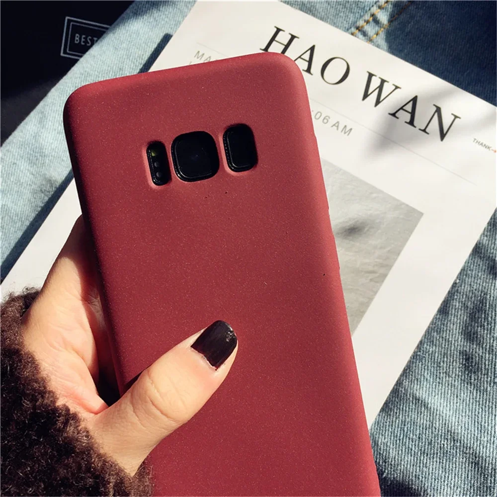 Matte Sandstone Silicone Phone Case For Oneplus 7 8 Pro 5T 5 One Plus 6T 6 Oneplus7 Soft Frosted TPU Skin Cover Coque Protection
