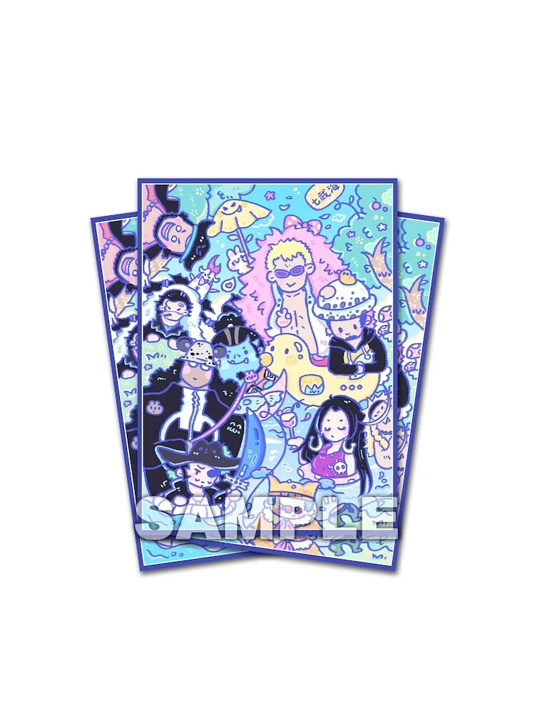 60Pcs/set One Piece Q-version card sleeve OPCG PTCG Anime and Game Collection Card Protective Cover Gift Toy 67*92mm