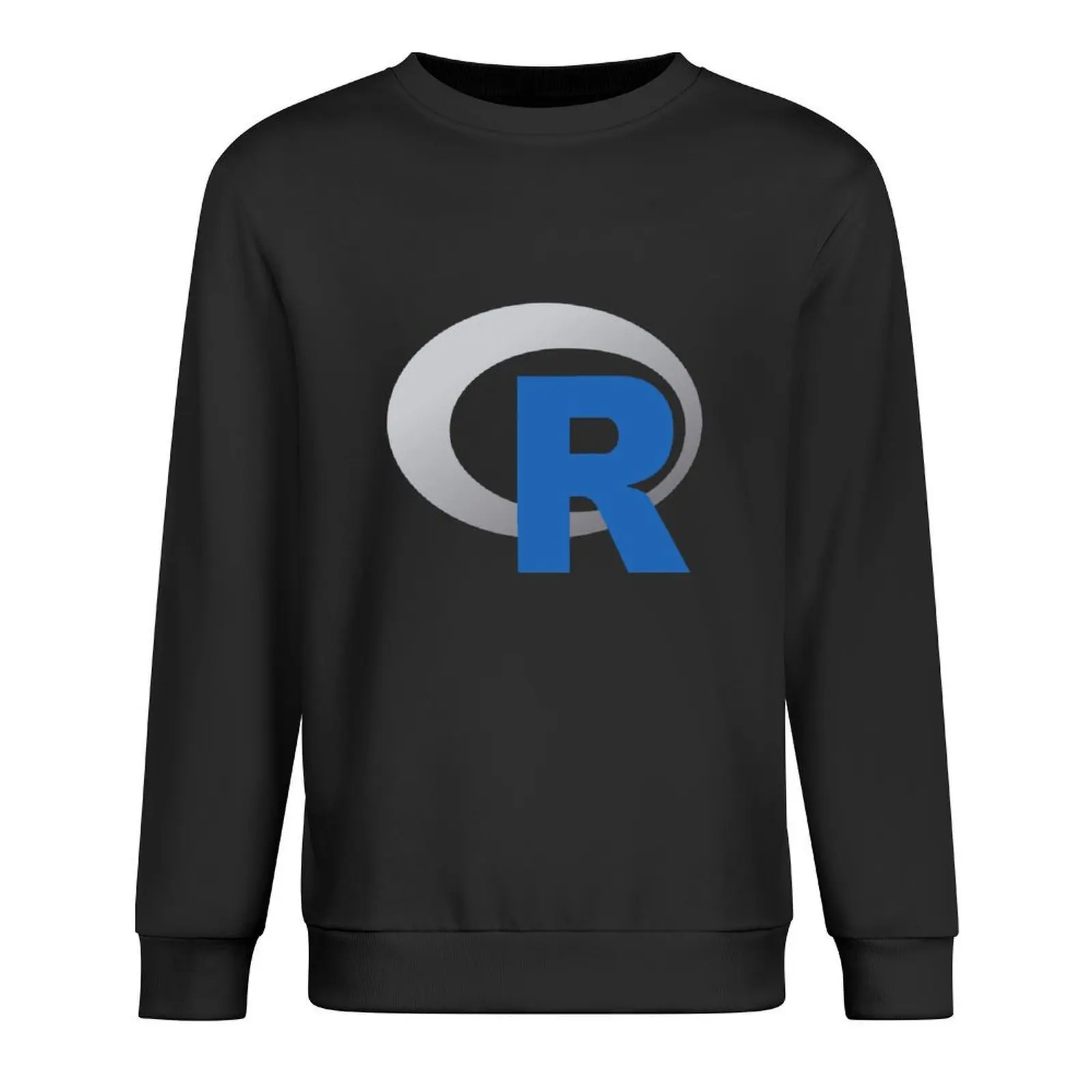

R Official Logo Programming Language Pullover japanese style mens clothes autumn autumn clothes sports sweatshirt man
