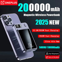 Oneplus 200000mAh Power Bank Magnetic Wireless 22.5W Ultra Capacity Super Fast Charging Power Bank For Iphone16 Samsung Xiaomi