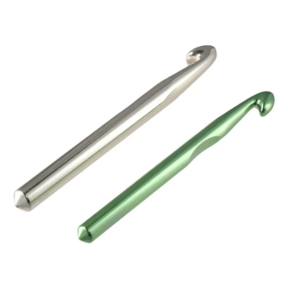 6.5 مللي متر ، 7 مللي متر ، 8 مللي متر ، 9 مللي متر ، 10 مللي متر ، 12 مللي متر ، 15 مللي متر خطاف كروشيه كبير الألومنيوم 7 قطعة/المجموعة أداة النسيج الحياكة الكبيرة