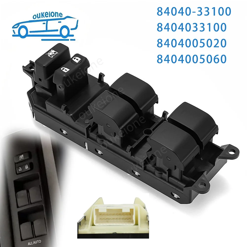 84040-33100 Electric Power Window Control Switch Button For Toyota Camry Prius Land Cruiser Venza Lexus CT200h 8404033100