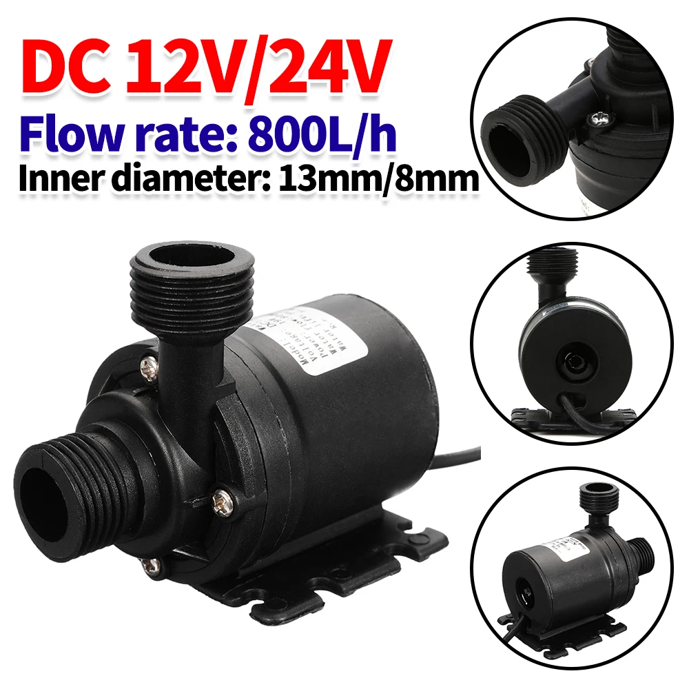 

DC 12 В/24 В насос для перекачки воды водонепроницаемый водяной погружной насос 5,5 м бесщеточный двигатель для системы охлаждения фонтаны нагреватель