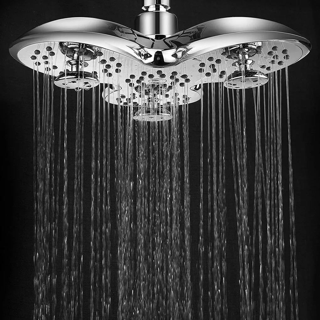 CANBOUN 9.5 Inch Showerhead Waterfall Adjustable Shower Head High Pressure Plating Bath Filter For Water Bathroom Top Sprayer