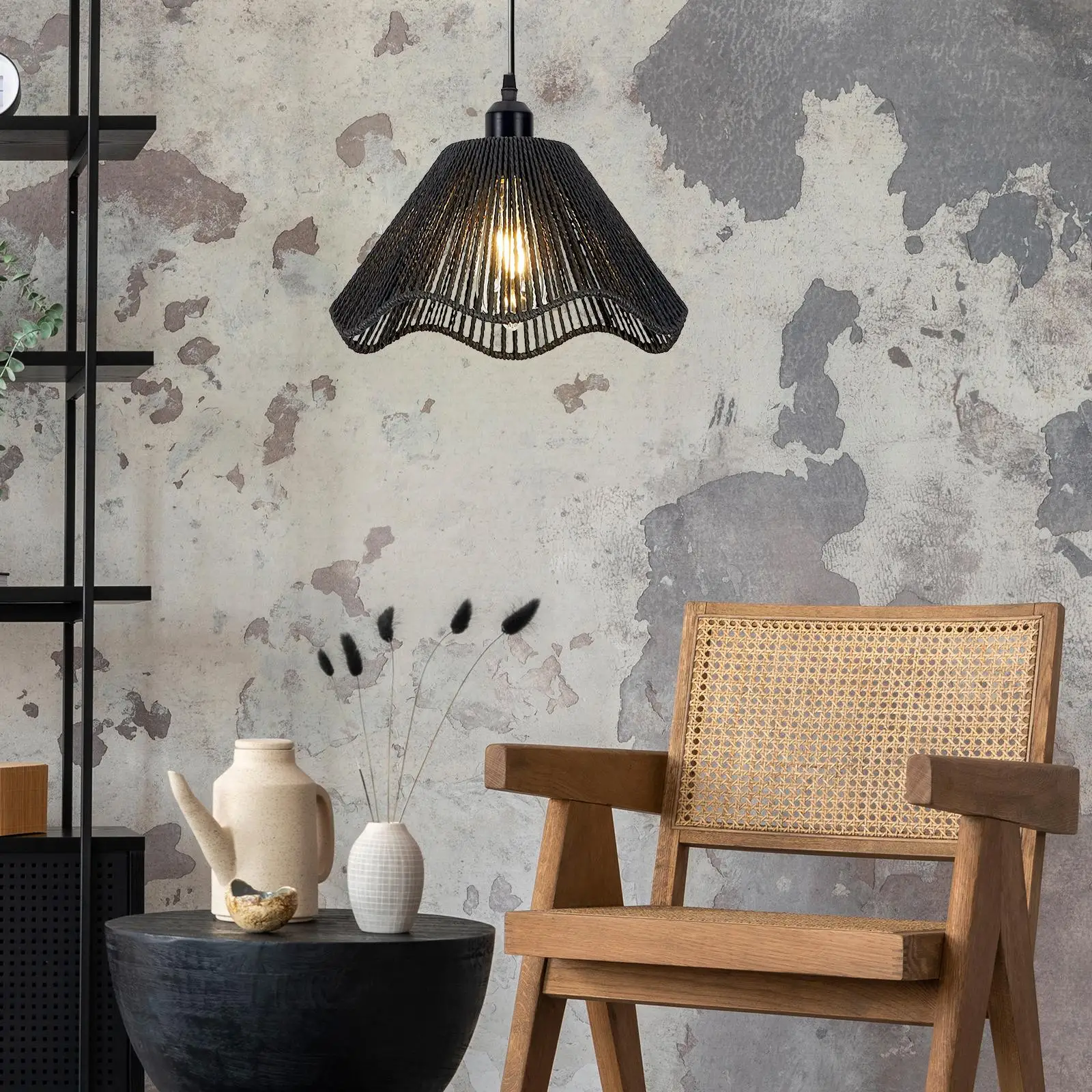 Hanging Lamp Shade Decor Bohemian Light Shade for Dining Room Kitchen Hotel