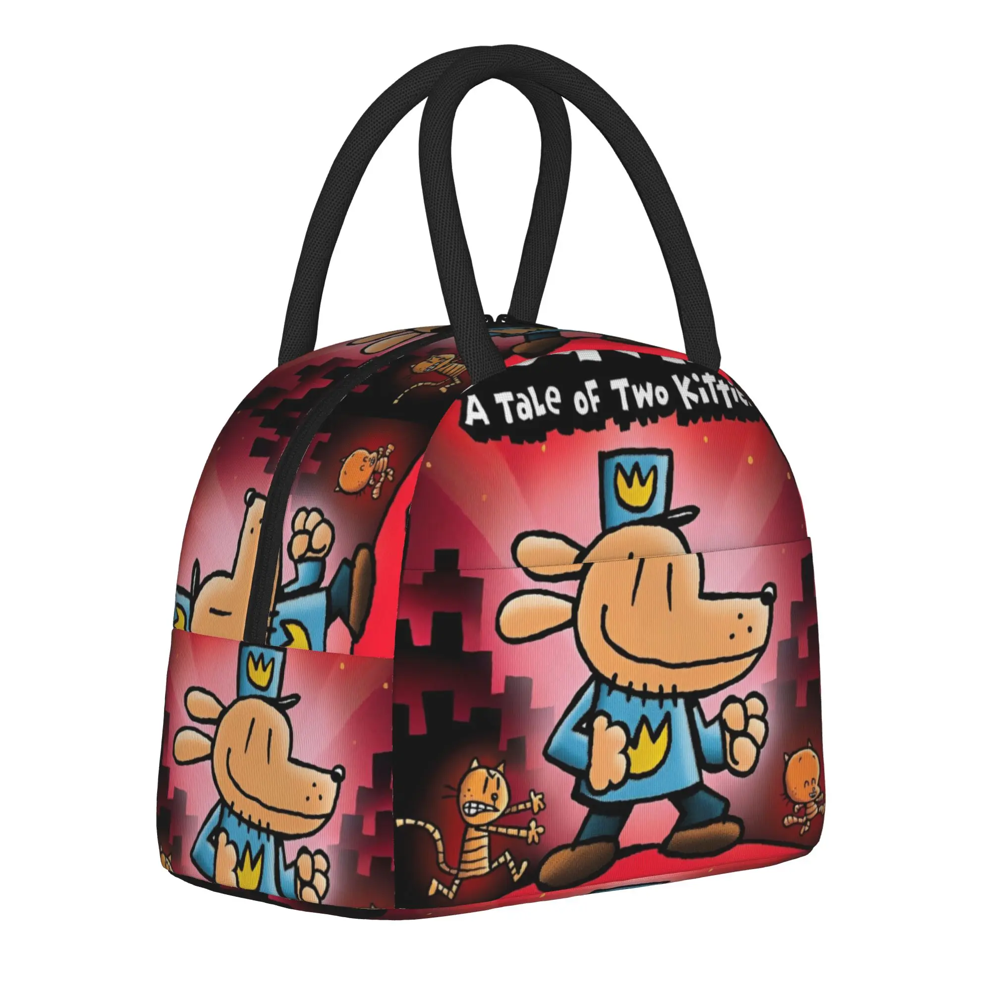 

Kawaii DogMan Manga Accessories Insulated Lunch Bags For School Food Storage Bag Portable Cooler Thermal Lunch Boxes