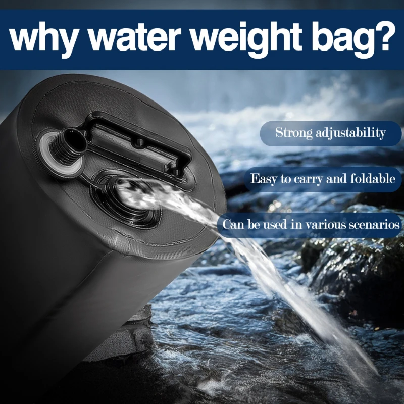 PVC Tent Weight Water Bag Foldable Fill‑Water Counterbalance Sand Bag Alternative for Outdoor Canopy Gazebo Awning Stabilizer