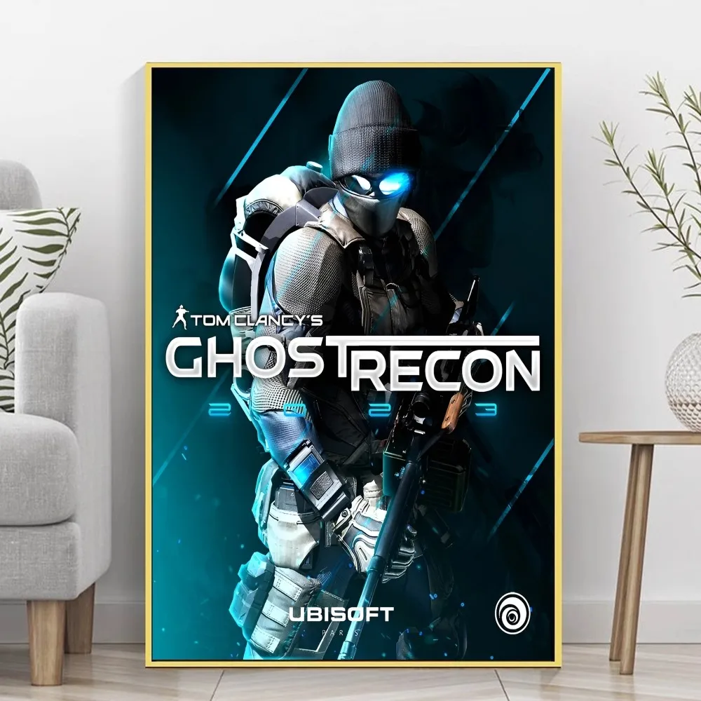 Ghost Recon Breakpoint  Game Anime Posters Sticky Fancy Wall Sticker for Living Room Bar Decoration Room Wall Decor