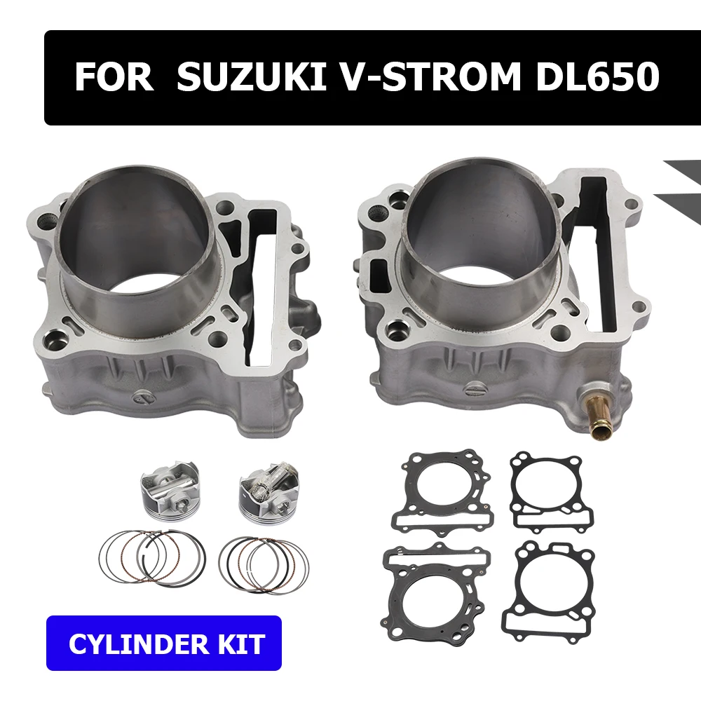 Motorcycle Air Cylinder Piston Kit For Suzuki DL650 V-STROM 650 VSTROM 650 DL 650 Block Set Piston Ring Kit Head Base Gasket