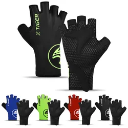 X-TIGER Half-Finger Cycling Gloves Unisex Anti-Slip Shock Absorption Breathable Cycling Gloves Sports Training Cycling Gloves