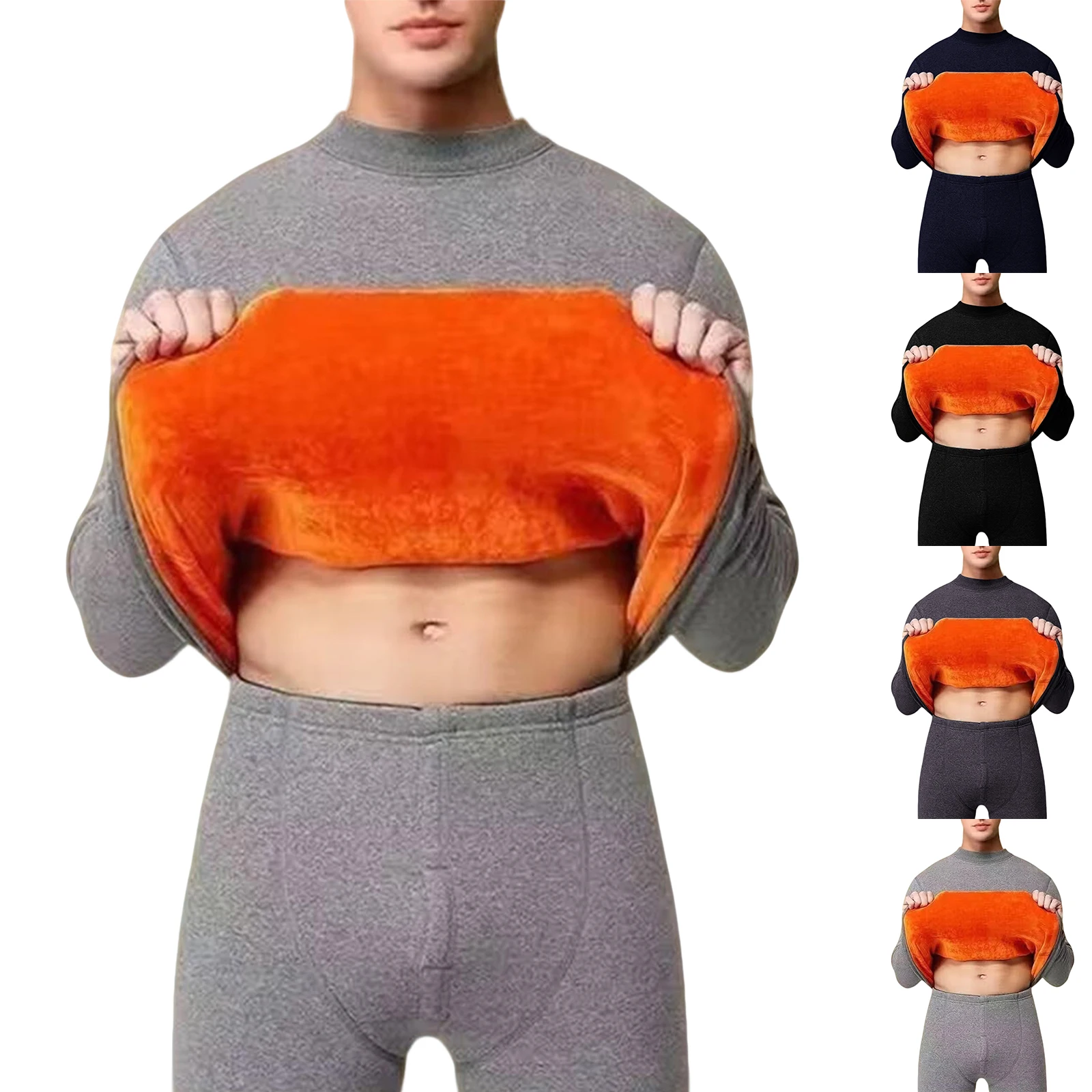 

Мужское термобелье, хлопковый свитер на тонкой основе, зимняя терморубашка, топы и брюки, комплект термоодежды, комплект нижнего белья для катания на лыжах