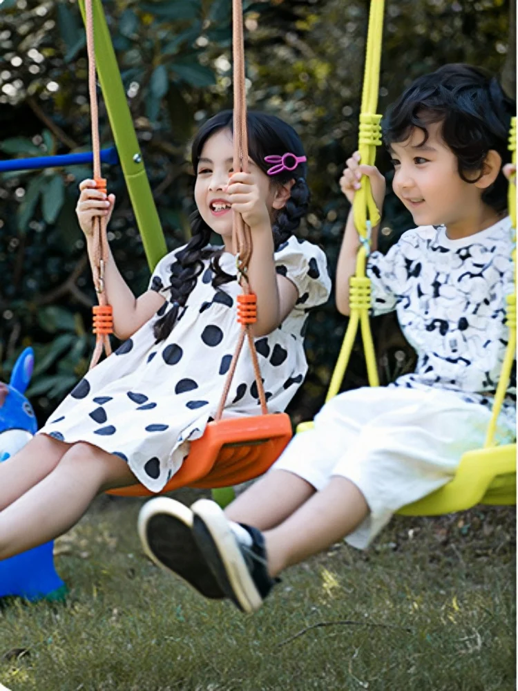 Columpio, equipo de entretenimiento para niños, columpio de jardín, tablero curvo grande, asiento de columpio, silla colgante para bebé, columpio para niño y niña