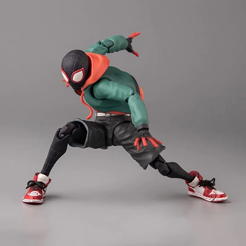 Spider-man Sentinel Sv Anime Figure Action In Stock Spider-verse Miles Morales Peni Parker Action Figurine Movable Doll Toy Gift