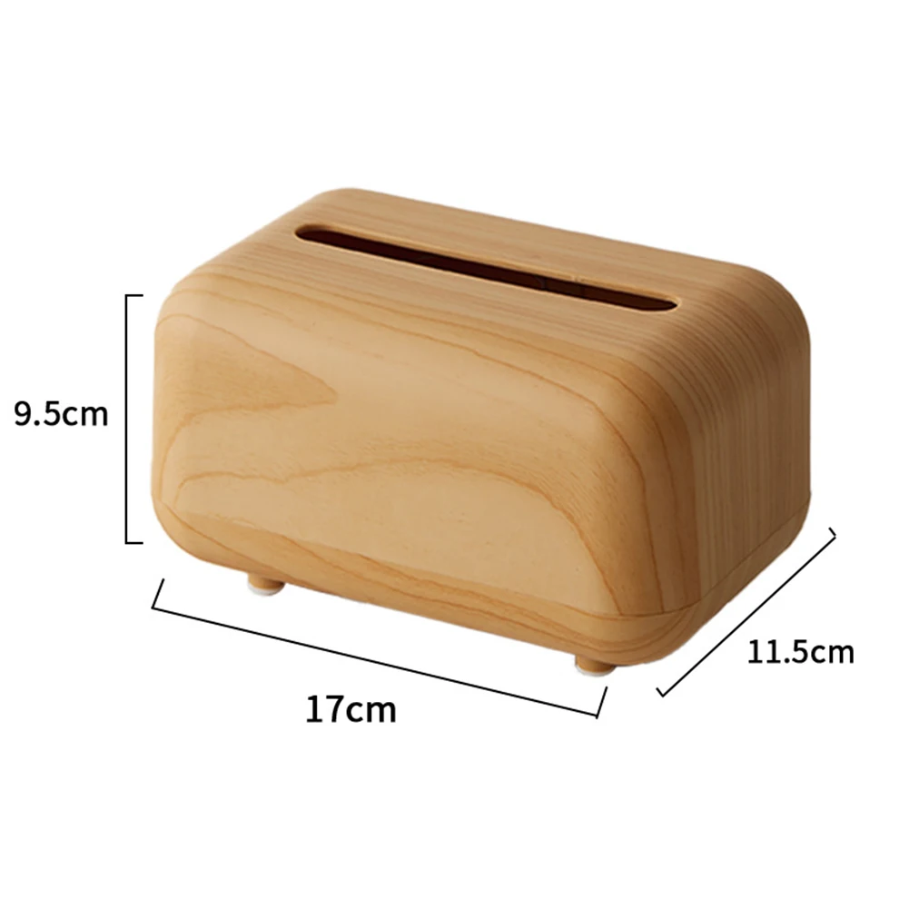 

Magnetic Wood Grain Tissue Box with Spring Loaded Dispensing and Non Slip Base for Secure Placement in Home Spaces