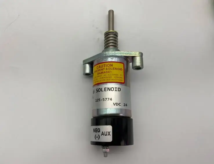 

125-5774 Fuel Shut Off Solenoid 24V for Caterpillar 3204 3304 3304B 3306 3306B 3406 engine stop solenoid