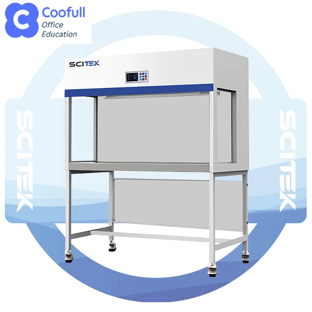 Horizontal Laminar Flow Cabinet Adjustable HEPA Filter Steel Laminar Flow Cabinet Providing Laboratory
